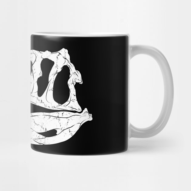 Acrocanthosaurus fossil skull by NicGrayTees